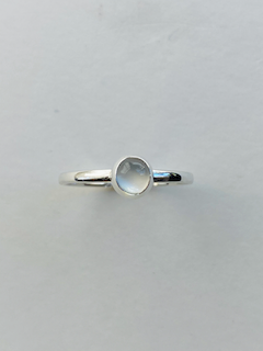 White Moonstone Ring