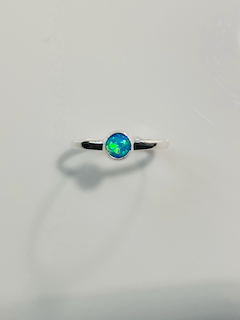 Blue Opal Ring