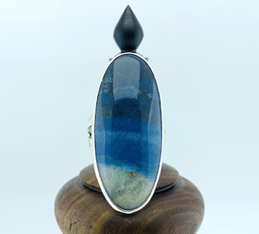 Large Stone Blue Quartz Ring – mhjewelsdesigns.com
